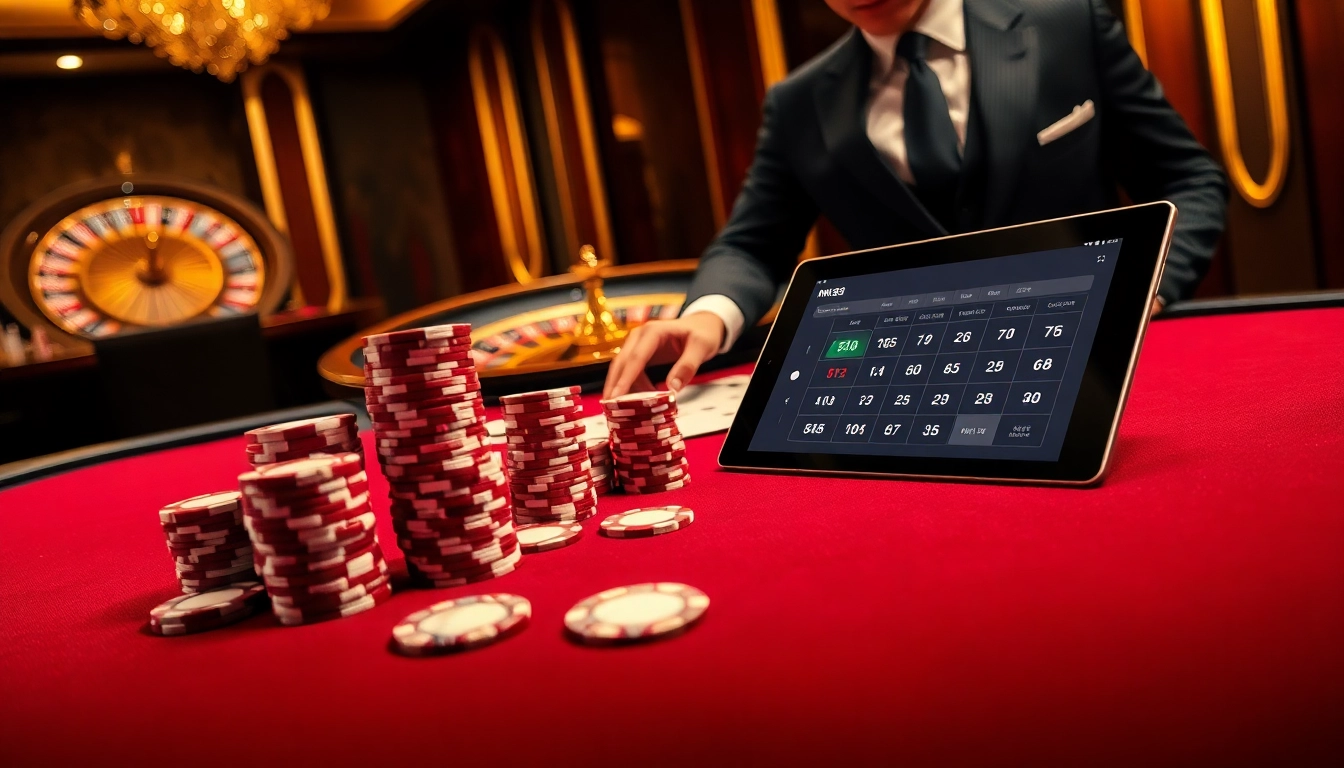 Win big at https://nk88.bio/ with professional gambling at a luxurious casino poker table.
