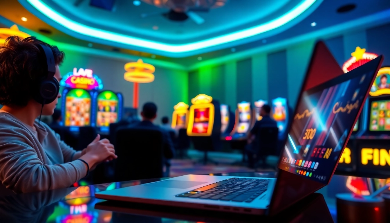 Joueurs engagés dans casino en ligne argent réel sur un écran lumineux