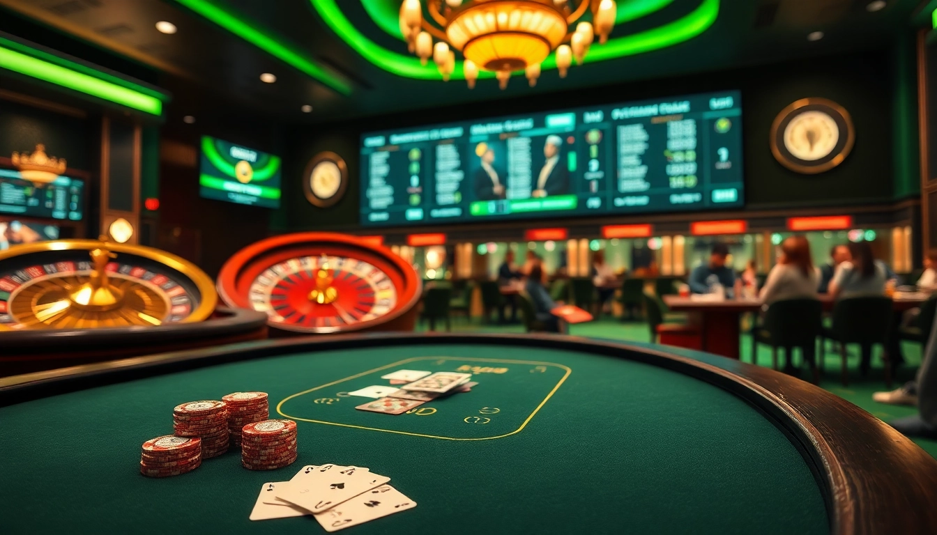 Experience the thrill of casino crypto gaming with luxurious tables and vibrant action.