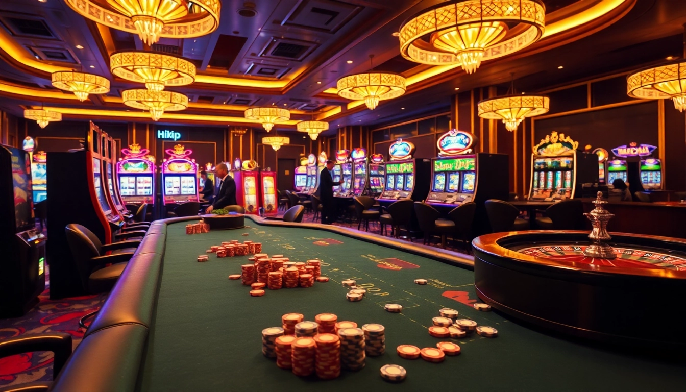 Engaged players enjoying a thrilling game at rik vip's luxurious casino tables.